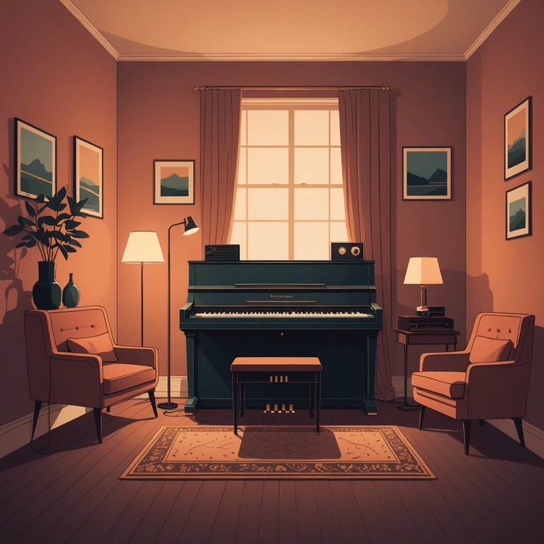 Imagine a piece reflecting a deeper, more introspective version of the main theme, with an electric piano playing under the soft, dim lights of a cozy room, recalling past joys and serene moments. Like a lovingly remembered dream, it echoes with mellowness that fills the soul.