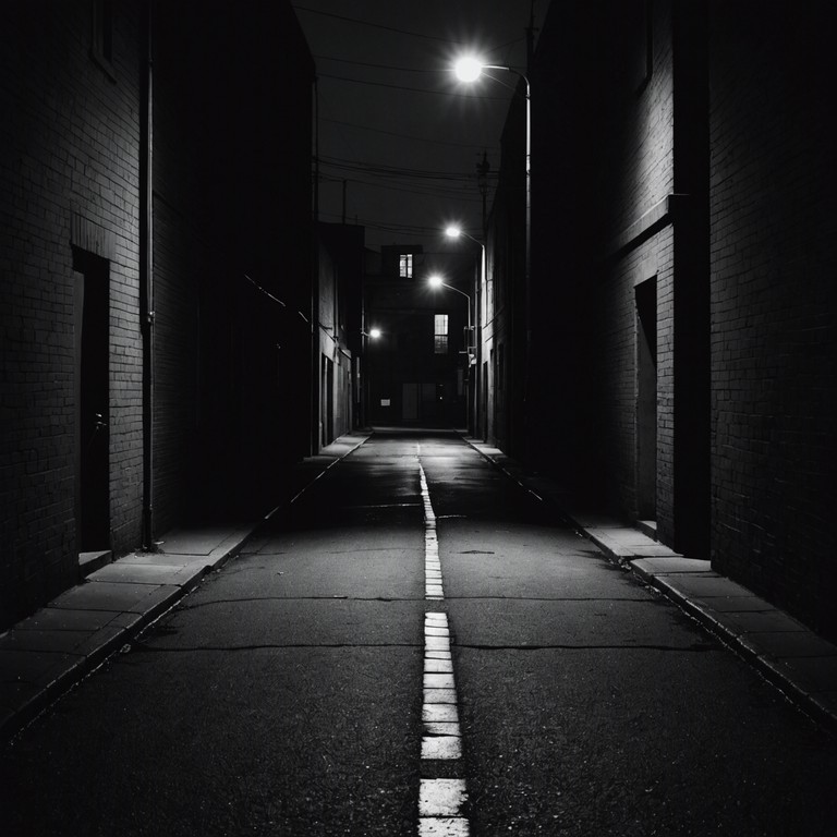 This piece encapsulates the essence of a nighttime walk through a shadowy, urban alley, with sounds that evoke a sense of tension and unease. The music relies on the deep, resonating tones of a throaty saxophone to mimic the dark and gritty atmosphere of an undisturbed urban setting under the cloak of night. The piece progresses with an increasing sense of urgency, portraying the unexpected happenings of city life after dark.