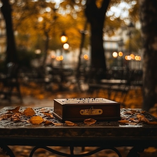 In the bustling streets of paris as twilight sets, a solitary music box plays. Its delicate notes paint a haunting, yet beautifully serene portrait of the city’s romantic allure. This piece captures the essence of parisian twilight, blending the historic charm with the contemporary pulse of the city.