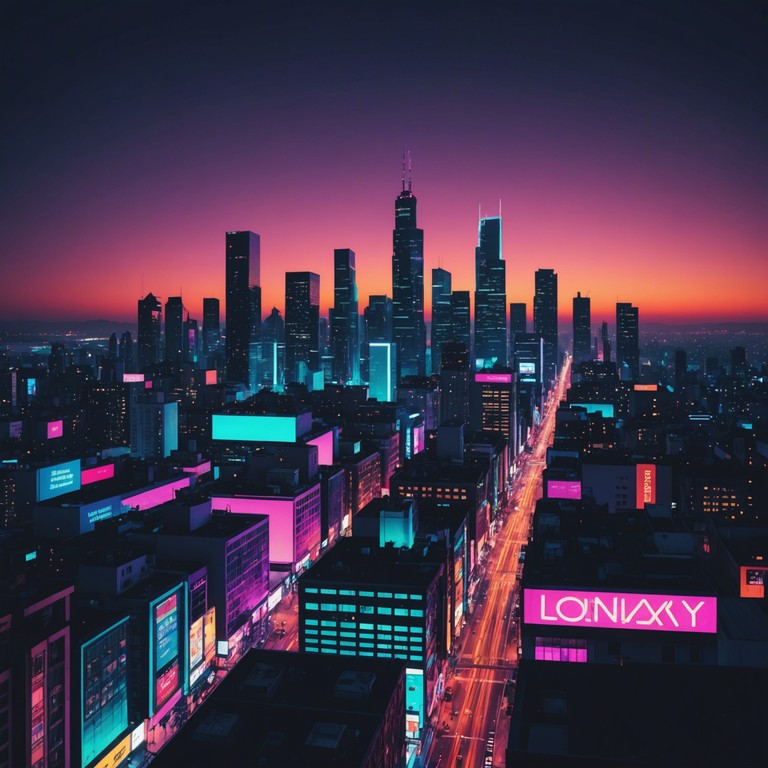 Imagine the vibrant energy of city nightlife interwoven with unpredictable jazz scales and driven by new jack swing rhythms, crafting an urban tapestry of sounds designed to emulate the chaotic, pulsating heartbeat of the night.