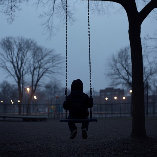 This instrumental piece features a delicate and haunting melody played on the music box, expressing the profound loneliness and longing felt by a child who is alone. The gentle notes paint a picture of an empty playground at dusk, where swings sway in the breeze without riders, and the soft glow of twilight reflects the child's hope for a companion. The composition subtly blends elements of lullabies with melancholic tones, creating a touching narrative of innocence and wistfulness.