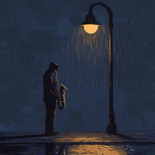 An emotive instrumental piece blending jazz and soul to conjure the bittersweet feelings of a solitary midnight. The track showcases a plaintive saxophone melody accompanied by gentle piano chords and subdued percussion. The music gradually builds in intensity, drawing the listener into a deeply emotional soundscape that captures the essence of longing and reflection.