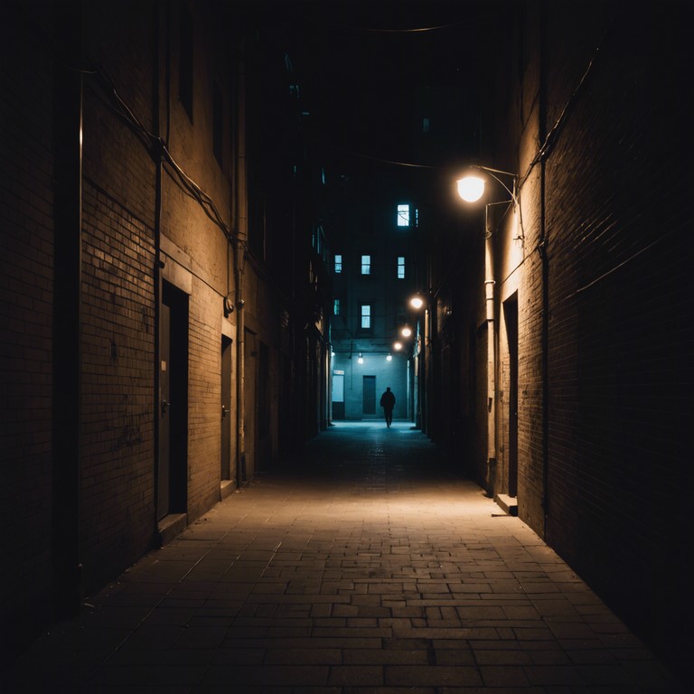 A deeper exploration into the shadows of an urban environment, where each sound reflects the hidden layers of city life far removed from the daily bustle. The music becomes a journey through the less traveled alleys and closed storefronts, unveiling a soundscape filled with the whispers of the unseen.