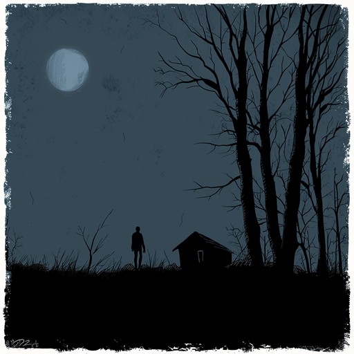 This dark and brooding instrumental piece evokes the eerie shadows and mysteries of the night. Layers of cold synthesizers, pulsing bass lines, and echoing guitar riffs weave together to create a chilling soundscape. Melancholic piano melodies drift in and out, adding to the somber and introspective mood. Perfect for a midnight walk through a foggy cemetery or a solitary moment of contemplation.