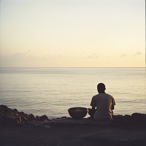 A deeply reflective calypso piece that captures the essence of solitude on a serene tropical shore. Steelpan leads with a soft, somber melody that weaves through gentle waves of percussion and soft, flowing bass lines. Each note echoes with feelings of nostalgia and quiet contemplation, perfect for moments when one needs to feel the beauty of sorrow and the peace it can bring.