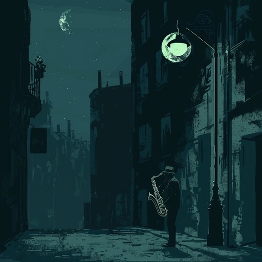 A soulful saxophone leads this smooth jazz track, capturing the essence of midnight longing and romantic dreams. With gentle piano chords and soft drum brushes, the music takes listeners on a nocturnal journey through a serene, starlit cityscape.