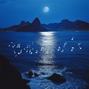 an instrumental bossa nova reflecting serene nights by the sea.