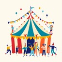 playful jazz tune evoking whimsical circus parade atmosphere