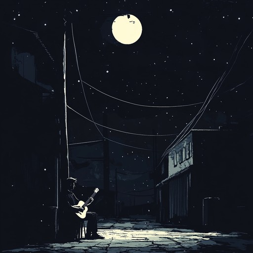 An emotive blues piece featuring a weeping guitar that evokes tender feelings of romance and longing under moonlit skies