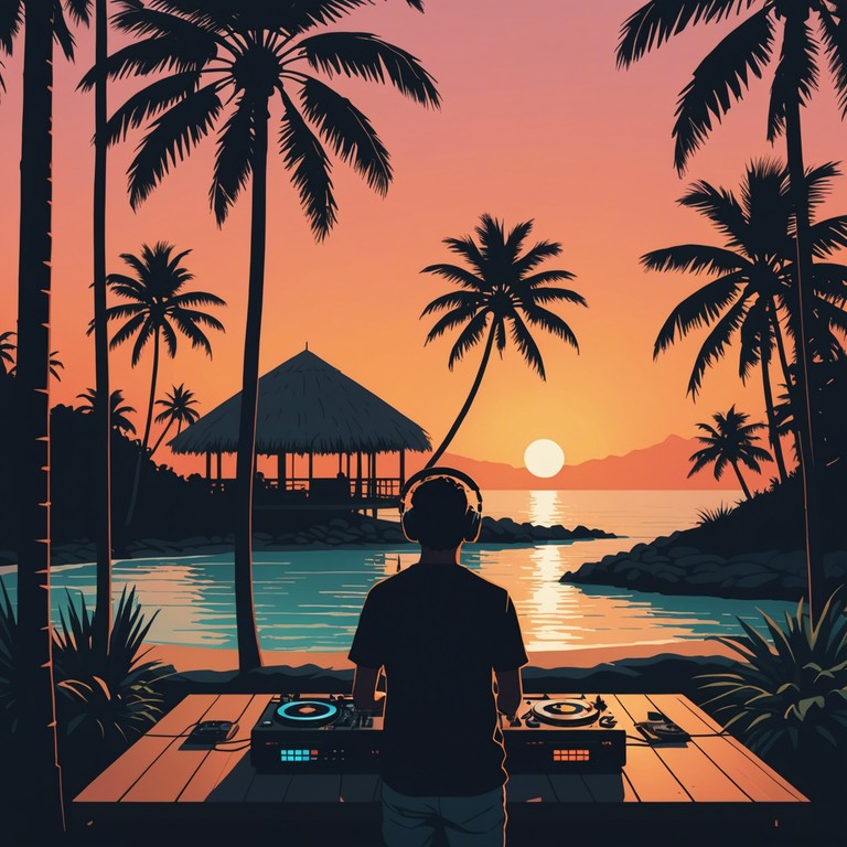 This instrumental track features a blend of classic reggae rhythms with a modern danceable twist, perfect for summer evenings and beach parties. The music incorporates traditional reggae guitar strums, a steady bassline, and punctuated by rhythmic electronic beats, creating an uplifting and infectious groove.