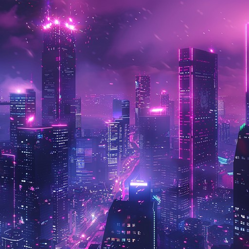 Imagine a cityscape illuminated by neon lights under a star studded sky, where futuristic vibes of digital beats blend seamlessly with gritty guitar riffs. This track represents the thrill and pulse of a future metropolis, combining energetic rhythms with the soaring melodies of pop rock. The dynamic interplay of electronic elements and rock instrumentation creates an unparalleled auditory experience.