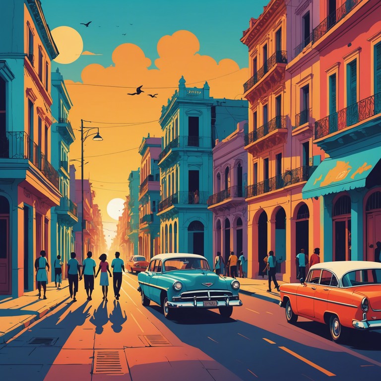 As dawn breaks, this melody ushers in the day with a lively, warm ambiance filled with salsa rhythms and joyful trumpets, capturing the essence of a vibrant morning in havana. A perfect start to keep your spirits high and feet moving to the beat.