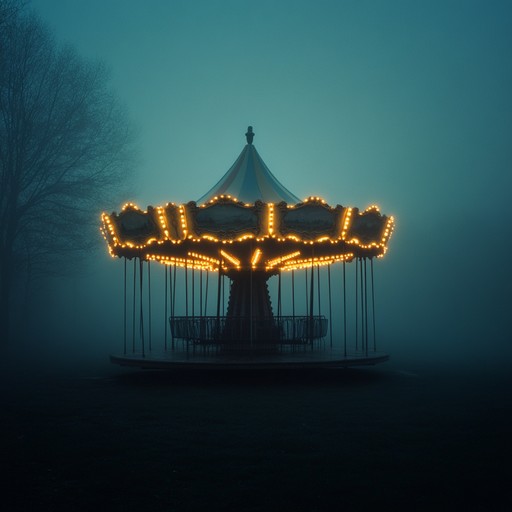 An audio journey through a deserted carnival, where ethereal melodies float among the silent rides and spectral laughs echo from the shadows. The haunting tones of a lone calliope narrate a tale of a once joyful place now filled with ghostly presences and chilling secrets.