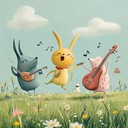 groovy, whimsical, upbeat nursery rhyme with funky vibes