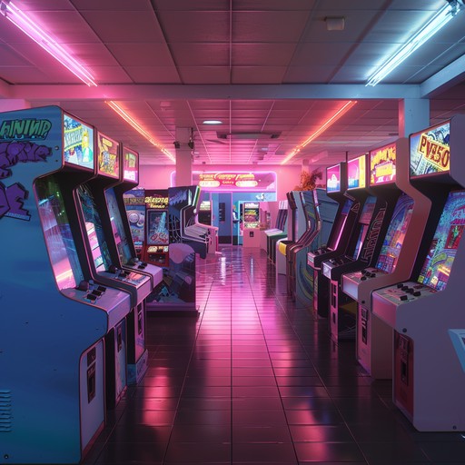 This track combines high energy electronic beats with playful, nostalgic melodies reminiscent of retro arcade games, creating an engaging and futuristic cyberpunk atmosphere. It's perfect for evoking a sense of fun and wonder in a neon lit digital landscape.