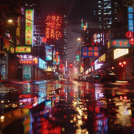 Envision a bustling metropolis at night, colors splashing the streets in neon. The energizing pop rock melodies entwine with digital pulses to create a mesmerizing rhythm that mirrors the city’s heartbeat.