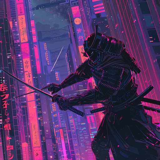 Embark on an electrifying adventure through a dystopian cityscape filled with the contrasting sounds of ancient japan and cutting edge electronic music. The shamisen's strumming is amplified by glitch hop elements, creating a robust and energetic soundscape perfect for epic narratives and high stakes gaming environments.