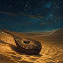 mesmerizing oud melodies enveloping the heat of the desert night