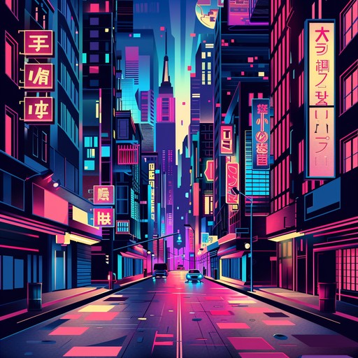 Experience the electric energy of a city after dark, with retro synth melodies and infectious beats. This track conjures images of bustling streets and vivid neon lights, embodying the spirit of the 80s urban nightlife.