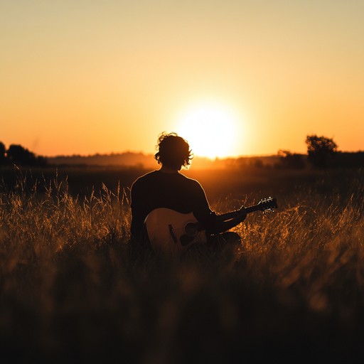 As the sun sets, the music captures the enchanting moment when daylight fades to a warm twilight, bringing a calming close to the day. The gentle strumming of an acoustic guitar complements the serene backdrop, inspiring feelings of relaxation and contentment.