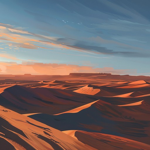 A serene exploration that captures the spirit of the desert at twilight, using the haunting sound of the oud to paint an auditory landscape filled with peaceful but complex emotions.