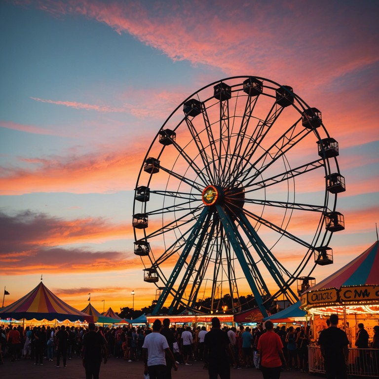 As the sun sets, the sounds of energetic and dynamic drums capture the essence of a festive carnival atmosphere. The beat is contagious, inviting everyone to dance and celebrate the joyous moment. This track uses traditional rhythms that serve as a bridge connecting celebrants to the essence of cultural festivities.