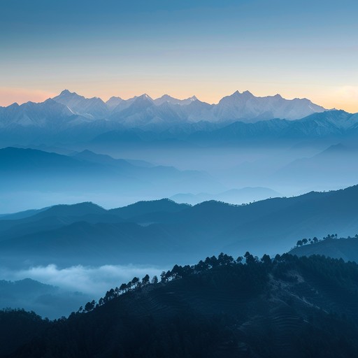 Immerse yourself in the tranquil atmosphere of the himalayas with this instrumental piece featuring gentle, calming melodies. Inspired by ancient ethnic traditions, the serene sounds transport listeners to a peaceful state of mind, perfect for meditation or relaxation.