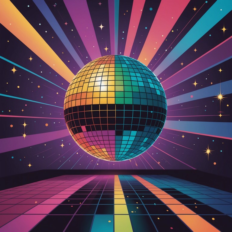 An incredibly catchy instrumental track, featuring a pulsating rhythm section layered with funky guitar riffs designed to evoke the freewheeling spirit of a glitzy discotheque. Ideal for setting an upbeat, energetic dance floor ambiance.