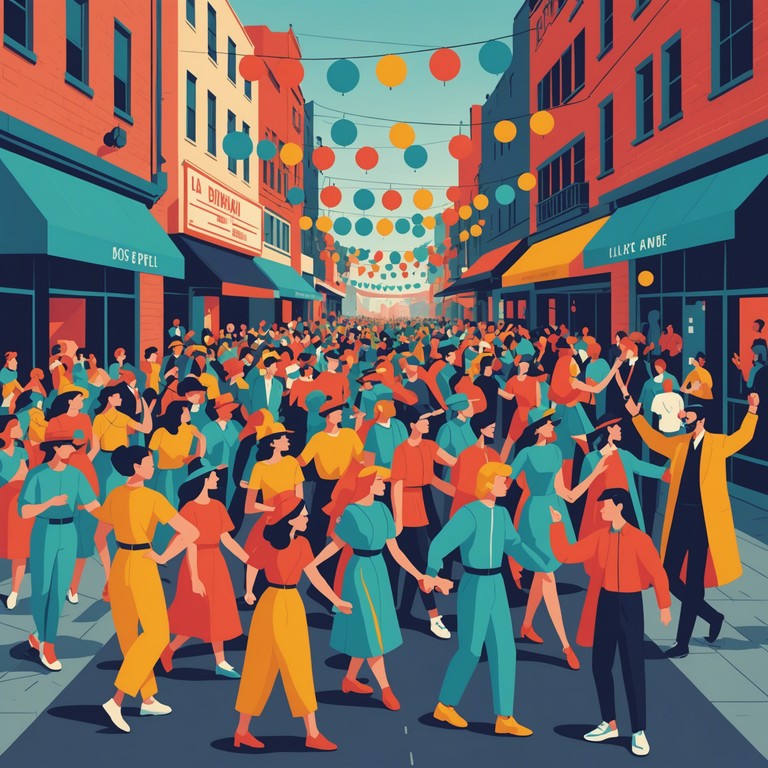 This track captures the essence of a lively latin street festival, infusing fast tempo rhythms with energetic beats that make you want to dance. The composition focuses on vibrant percussion and rhythm sections, bringing the spirit of latin america to life.