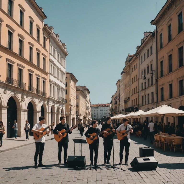 A perfect backdrop for a joyful communal celebration, this track merges the whimsical tone of klezmer woodwinds with the unmistakable beat of funk, creating an atmosphere where every listener can't help but dance.