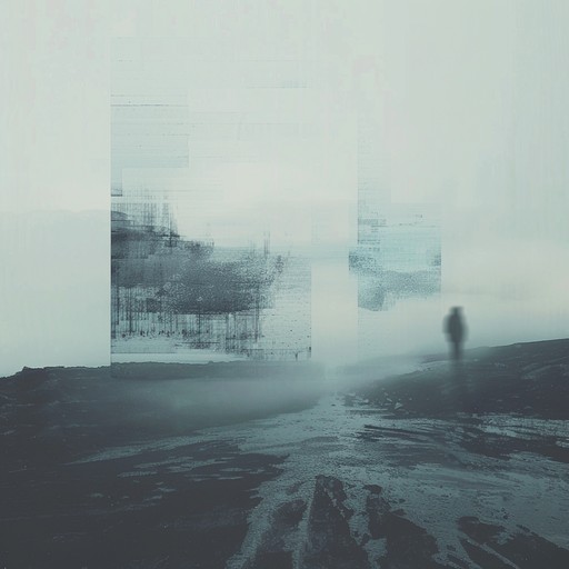 A haunting blend of eerie glitches and dark ambient textures creates an unsettling journey through a dystopian digital landscape, perfect for introspective and unsettling experiences.