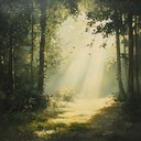 calming acoustic guitar melody with ambient nature sounds.