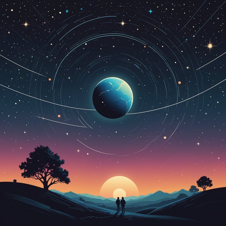 This symphony takes the listener through an auditory journey across mysterious and distant celestial bodies, capturing the essence of space exploration through rich orchestral tones. The music simulates the profound experiences of uncovering new worlds and the awe they inspire.