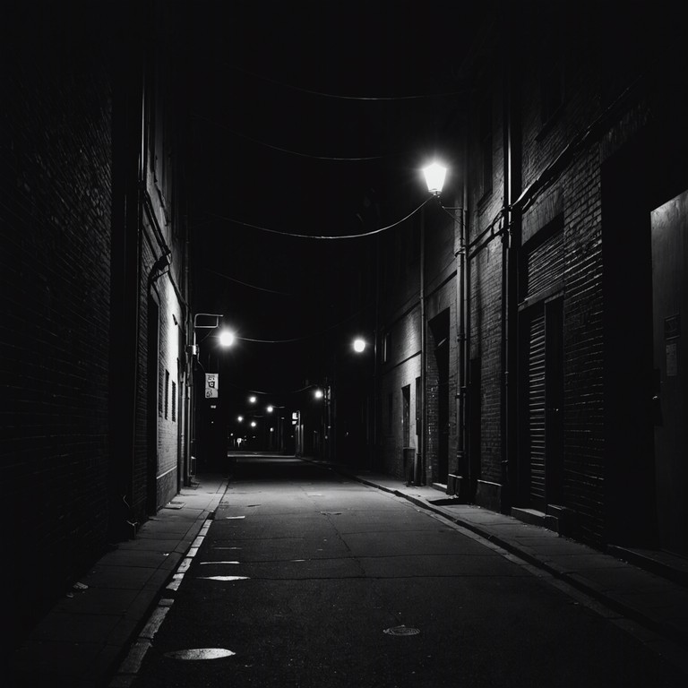 This instrumental pop rock song features an enigmatic and haunting melody that draws listeners into a suspenseful journey through the darker edges of urban life. With a deep echoing guitar riff set against the backdrop of a pulsating drum beat, the music conveys a sense of mystery, danger, and the unknown lurking in the shadows of city streets.