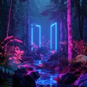 strange forest dance with vibrant, eclectic beats and ambience