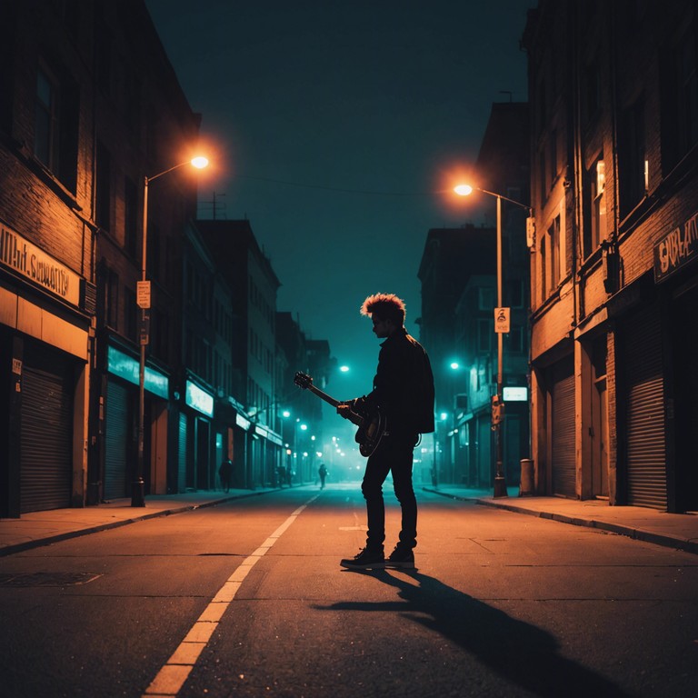 An exploration of the energetic streets through music, this track combines the harmonic undertones of soul with the fiercely independent style of punk, all built around captivating electric guitar riffs. The music resonates with the vibrancy and dynamism of urban life, emphasizing a youthful and rebellious spirit.