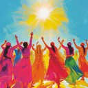 uplifting bhangra rhythms celebrating triumph and joyfulness with drums