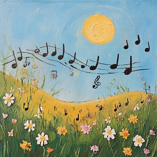 Imagine a serene walk through a sunny meadow filled with spectacularly gentle and whimsical tunes. Flower petals float on the breeze, and the sound of a gentle quirky instrument fills the air, evoking a sense of peace, novelty, and simple charm. This enchanting piece blends nostalgic melodies with unexpected, playful twists for a delightful experience.