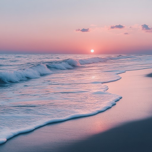 A tranquil composition inspired by the soothing sounds of the seaside, featuring gentle waves and soft melodies to transport listeners to a serene beach at sunset, perfect for unwinding and finding peace.