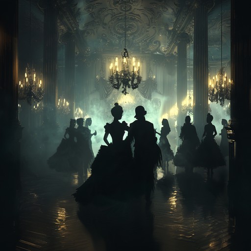 A magisterial yet spooky composition drawing listeners into a victorian ballroom. Majestic piano and orchestral glimmers weave through shadows, revealing hidden mysteries and grandiose elegance.