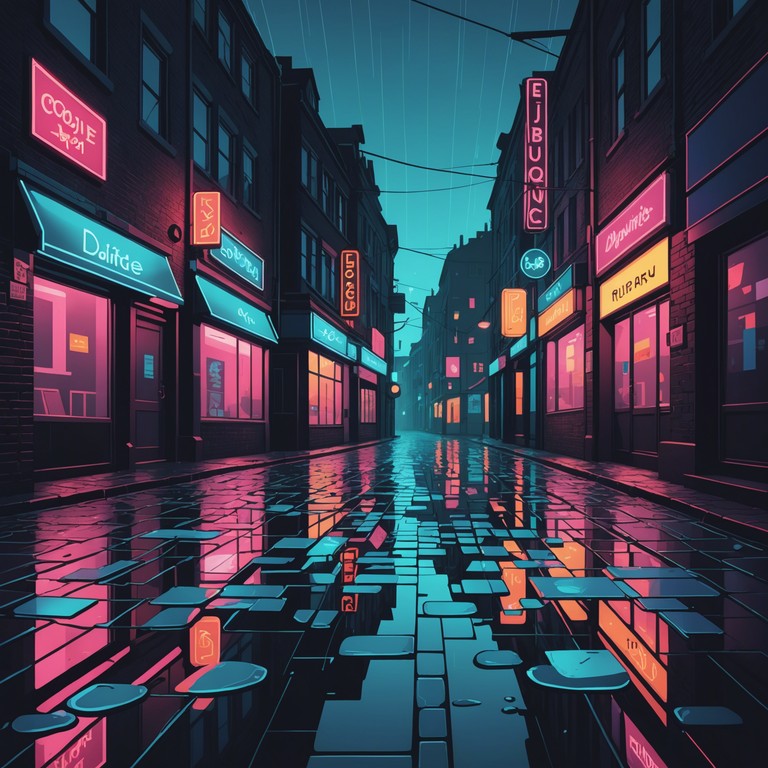 This track weaves through the dimly lit alleys of a cyberpunk metropolis, mixing sensual saxophone melodies with gritty electronic elements. The music captures the essence of a mysterious night in a city that never sleeps, emphasizing a blend of futuristic sounds and sultry mood swings.