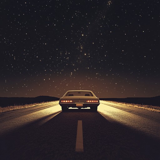 Capturing the essence of deserted american roads under a starlit sky, this piece offers reflective acoustic guitar blended with ambient synths, evoking a sense of quiet desolation and introspective tranquility.