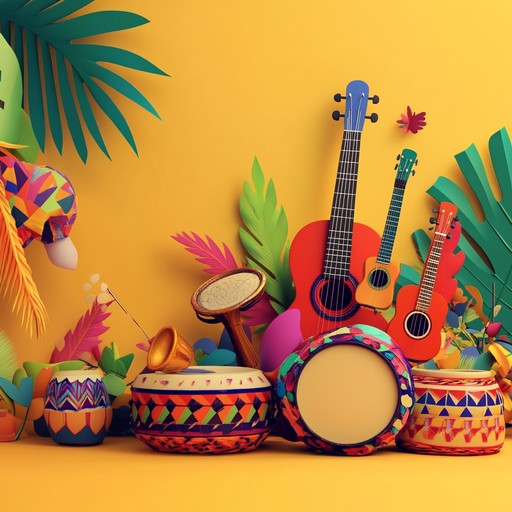 A lively and dynamic fusion of african drums, samba rhythms, and balkan brass to create an irresistible dance track, perfect for summer festivals. This piece invites listeners to a multicultural celebration full of joy and movement.