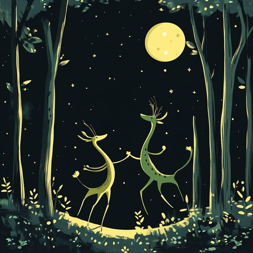 A whimsical instrumental folk rock tune that captures the essence of a lively, enchanted woodland. Featuring playful guitar riffs, energetic percussion, and soaring fiddle melodies, it brings to mind images of forest creatures dancing joyfully under a canopy of trees. Ideal for evoking feelings of freedom, adventure, and whimsical delight.