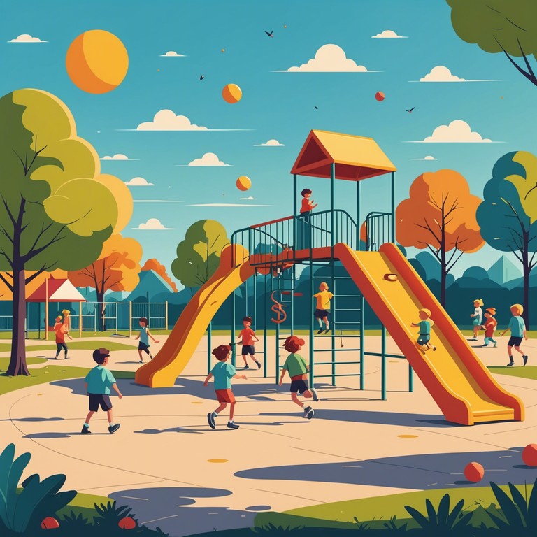 An instrumental melody that captures the essence of a sunny day at the playground, perfect for children's ears. The track is filled with uplifting, cheerful rhythms that mirror the laughter and joy of kids at play. Simple and memorable, this tune is ideal for providing a light hearted and joyous atmosphere.