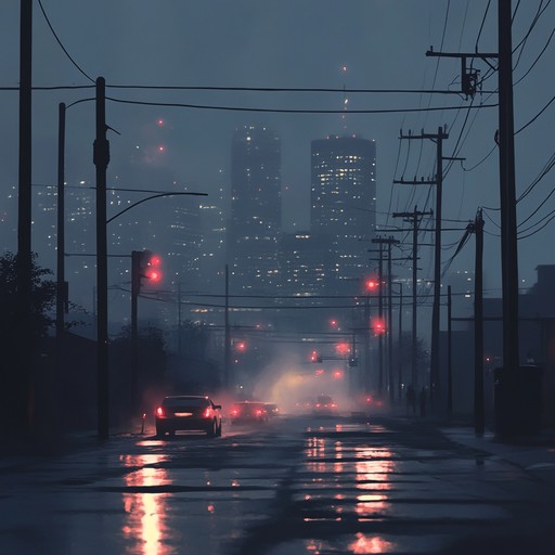 This track captures the essence of walking through a quiet city under the cloak of night. Soft, echoing synths blend with subtle beats, painting a soundscape of solitude and melancholia. The music invites you to reflect and get lost in the serene yet sorrowful ambiance.