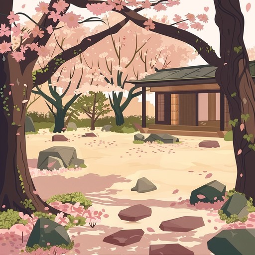 This peaceful instrumental merges j pop ambient pop with soft synthesizer tones to create a serene, soothing auditory experience reminiscent of a blooming spring garden.