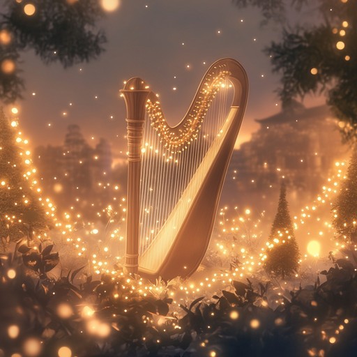 A minimalist instrumental song that combines the warmth of festive celtic melodies with simple harmonic structures, creating a serene and joyful atmosphere perfect for peaceful celebrations.