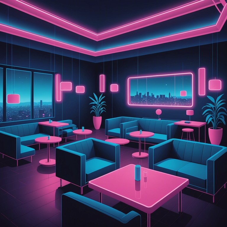 This instrumental track is designed to evoke the imagery of a lounge in the depths of nighttime, surrounded by mystique and the subtle allure of flashing neon. The melody, centered around hypnotic rhythms, transports the listener to a peaceful yet profound space where urban meets serenity.