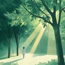 a joyful lofi track capturing sunny stroll in the park